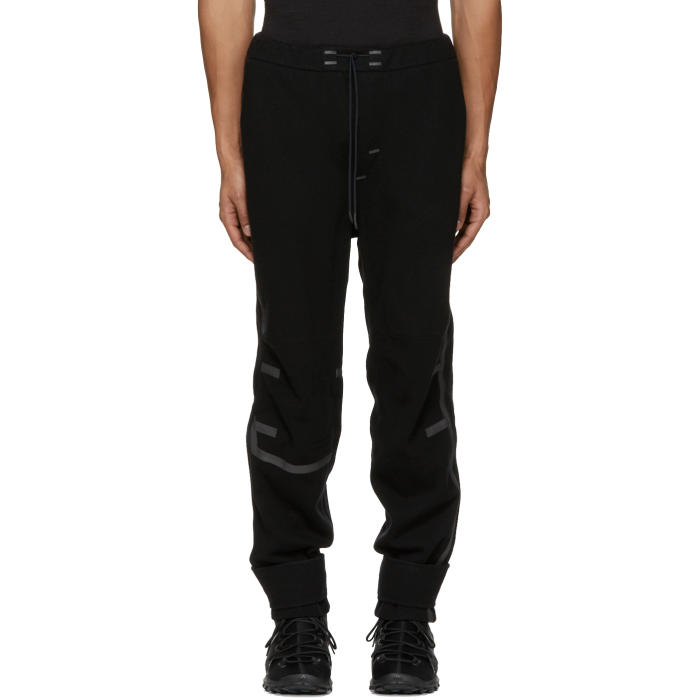 Y-3 SPORT Black Wool Lounge Pants