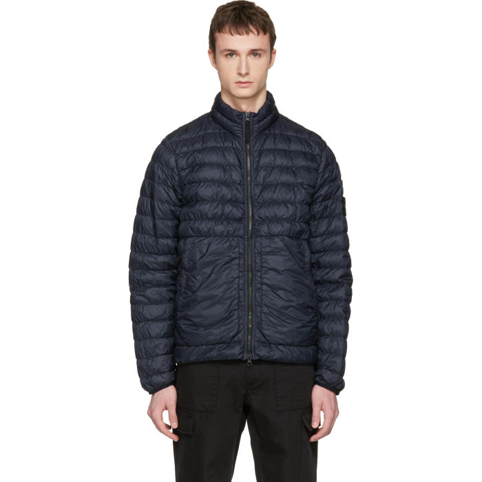 Stone Island Navy Down Packable Jacket