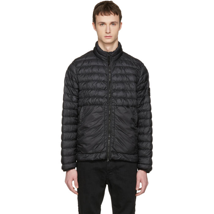 Stone Island Black Down Packable Jacket