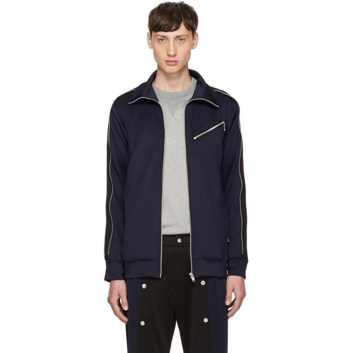 99% IS Navy and Black Zip Track Jacket