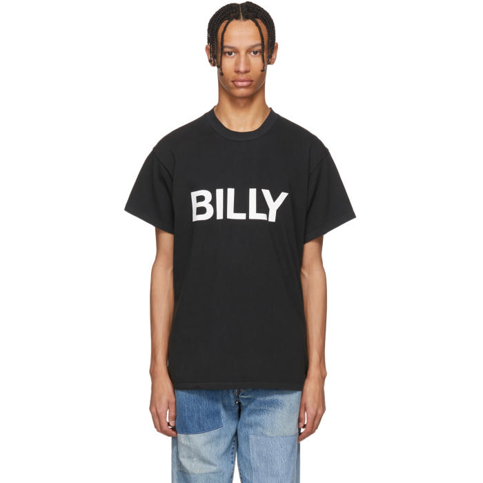 BILLY BILLY BLACK CLASSIC LOGO T-SHIRT,TS001CBL