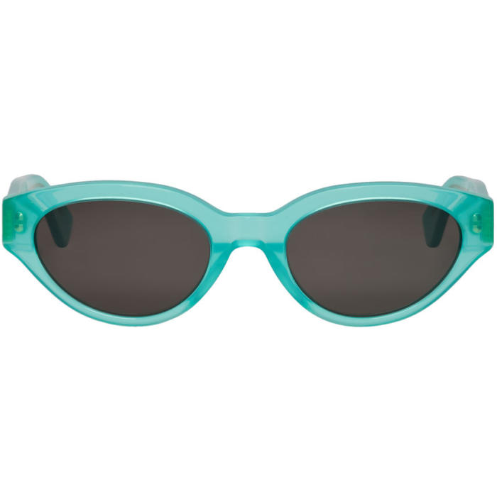 SUPER SUPER GREEN AND BLACK CR39 DREW SUNGLASSES,878 (53)