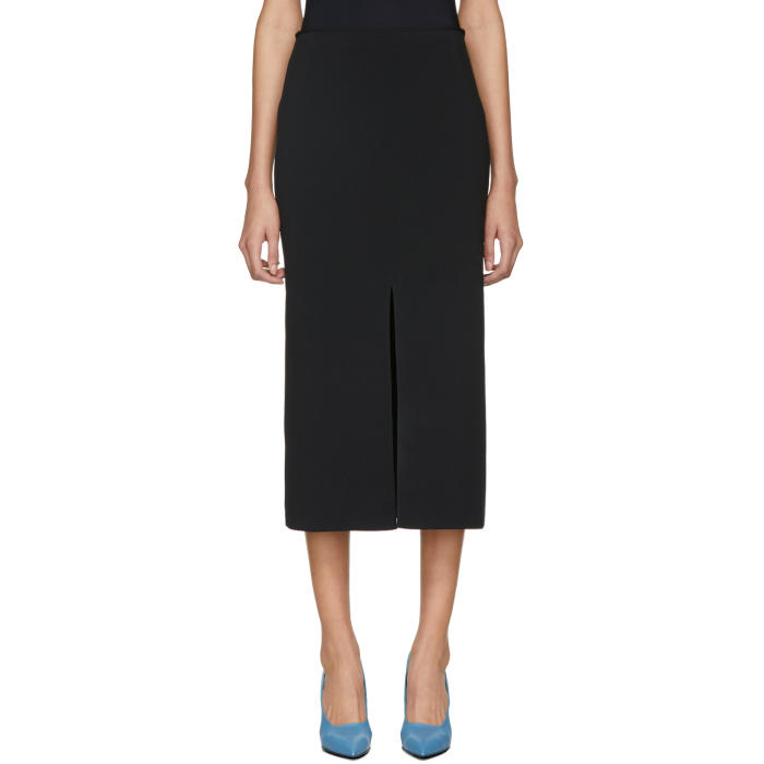 PROENZA SCHOULER PROENZA SCHOULER BLACK KNIT PENCIL SKIRT,R182729 KY112