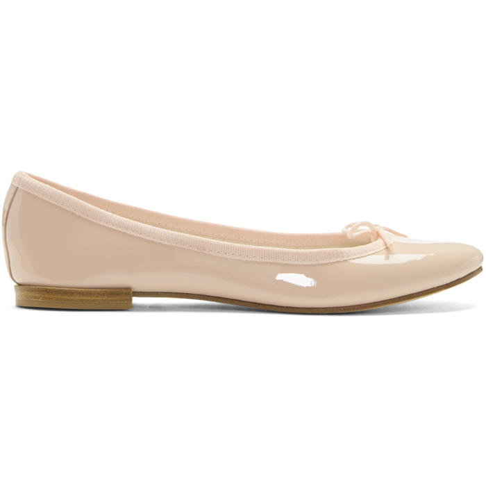 REPETTO REPETTO PINK PATENT CENDRILLON BALLERINA FLATS,V086 V