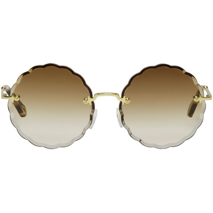 CHLOÉ CHLOE GOLD ROSIE SUNGLASSES,CE142S 60