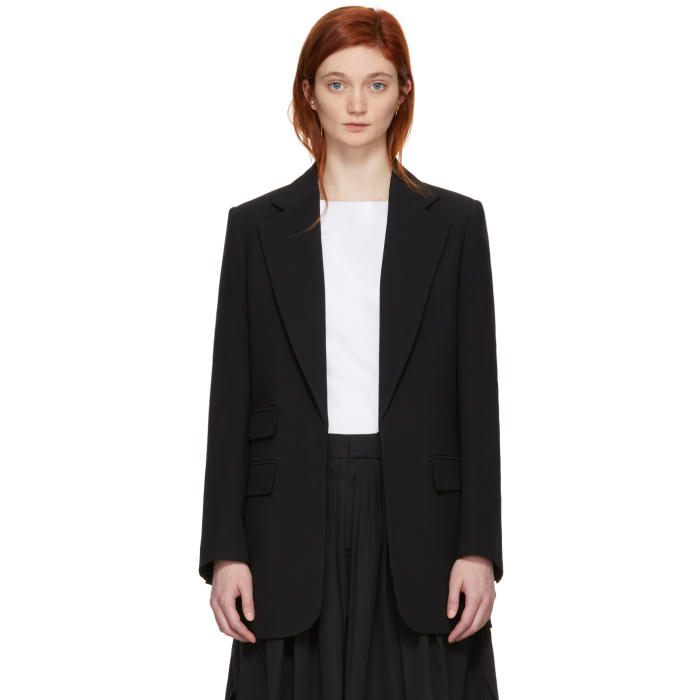 CHLOÉ CHLOE BLACK LIGHT CADY BLAZER,CHC18UVE08237