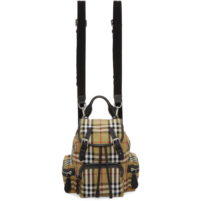 check small burberry burberry yellow small heritage check backpack in antique yel modesens check small burberry burberry yellow small heritage check backpack in antique yel modesens