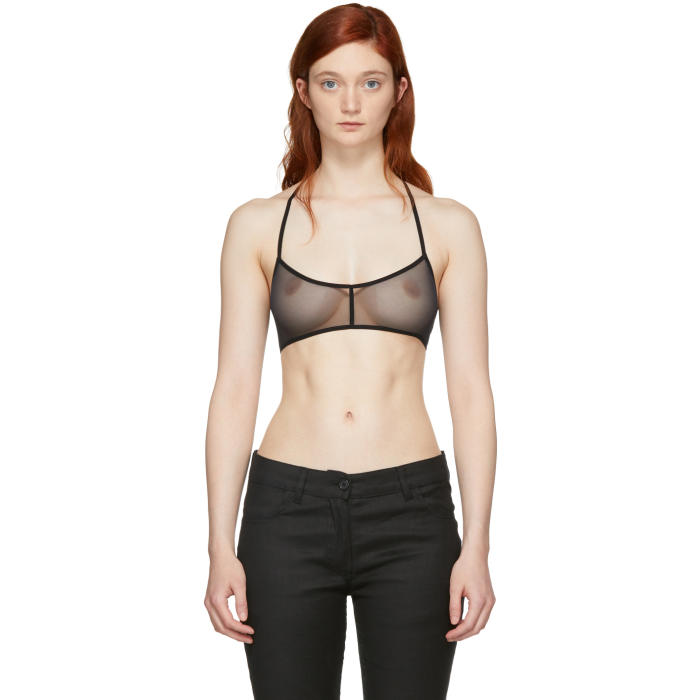 ANN DEMEULEMEESTER ANN DEMEULEMEESTER BLACK LA FILLE DO EDITION SHORT TULLE BRA,1801-2580-245-099