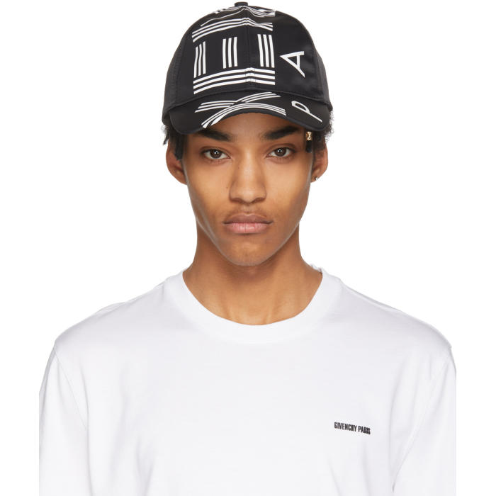 KENZO KENZO BLACK AND WHITE LOGO CAP,F855AC201F24