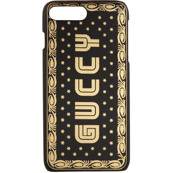 GUCCI GUCCI BLACK SEGA GUCCY IPHONE 8 PLUS CASE,519696 0GUYN