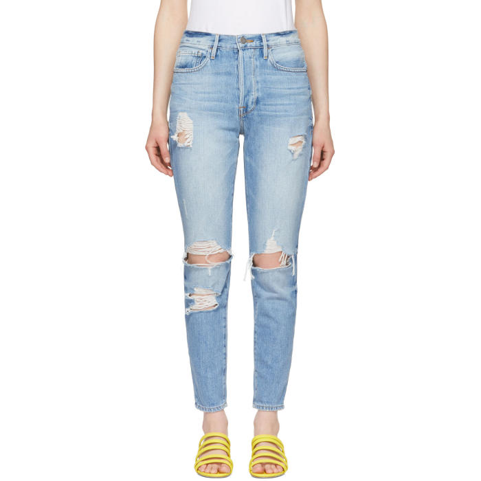 FRAME FRAME BLUE LE ORIGINAL SKINNY JEANS,LOJSK207