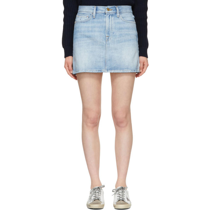 FRAME FRAME BLUE LE MINI DENIM MINISKIRT,LMSK207