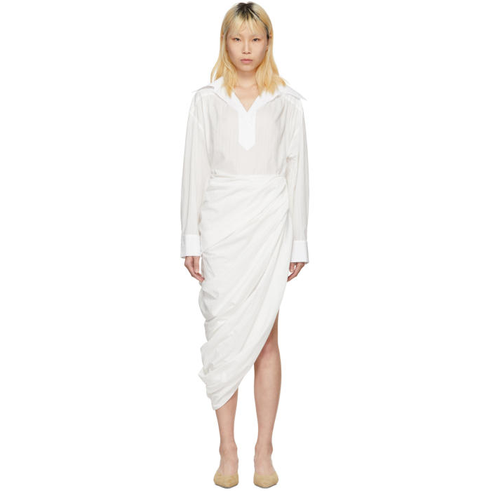 JACQUEMUS JACQUEMUS WHITE LA ROBE AMADORA DRESS,182DR14