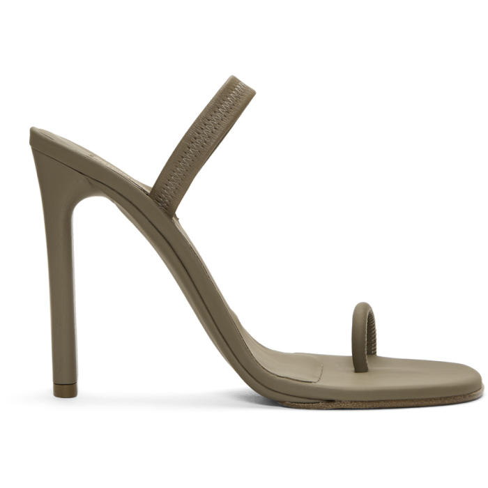 YEEZY YEEZY TAUPE SLING BACK SANDALS,KW5220.157