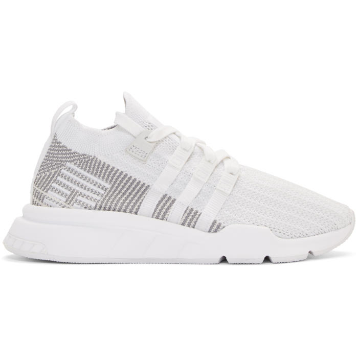 ADIDAS ORIGINALS ADIDAS ORIGINALS WHITE EQT SUPPORT MID ADV SNEAKERS,CQ2997