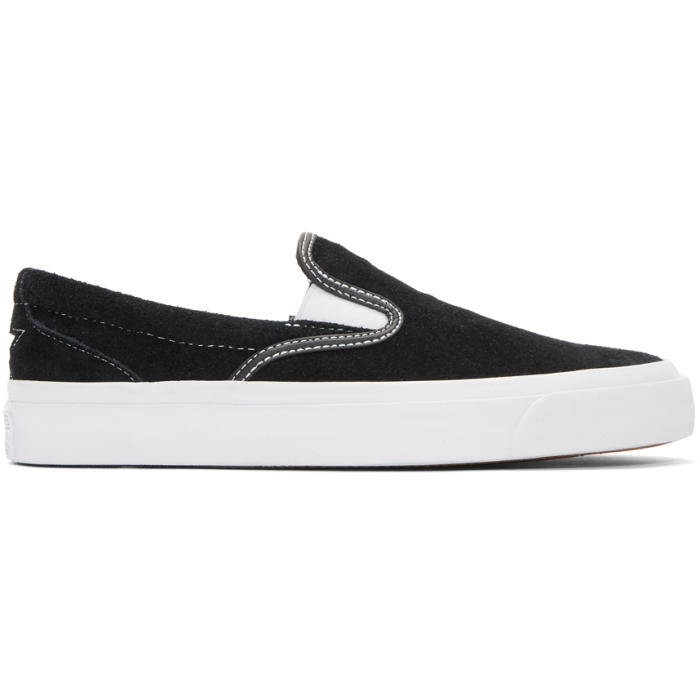 converse slip on suede