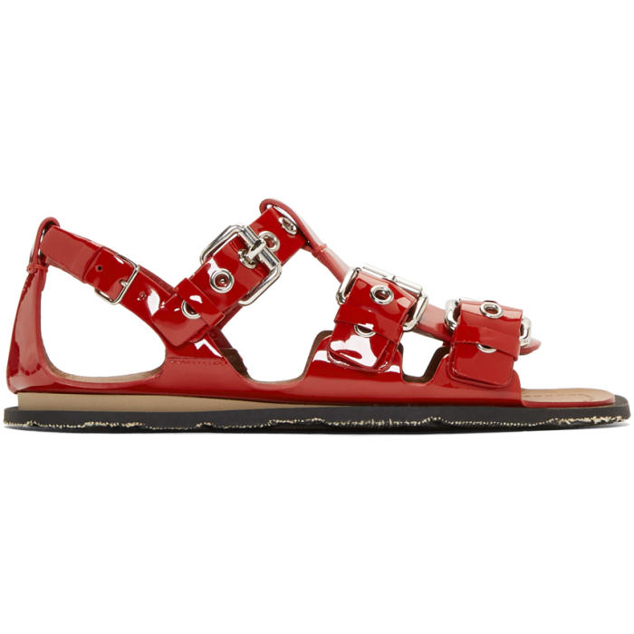 Miu Miu Buckled Multi In F0011 Red