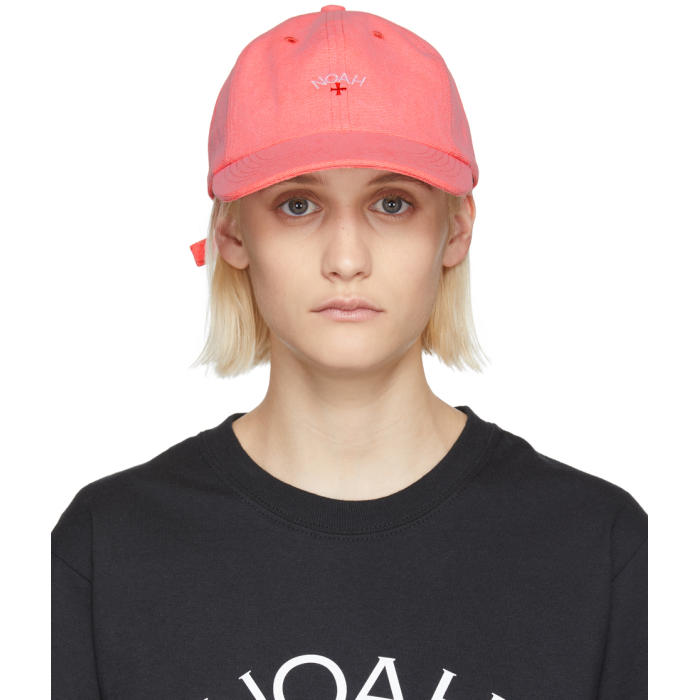 NOAH NOAH NYC ORANGE NEON SIX-PANEL CAP,H6SS18