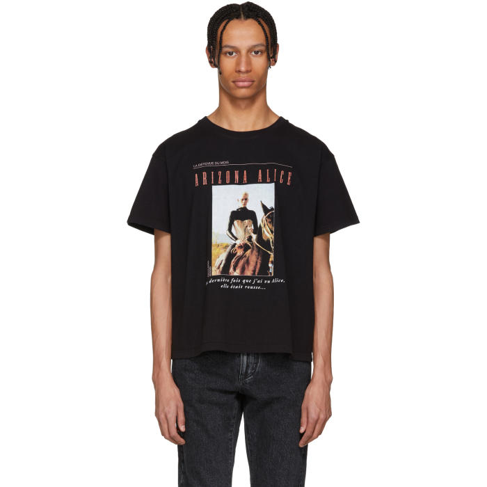 ENFANTS RICHES DEPRIMES Black 'Arizona Alice' T-Shirt,SS18MC-010-006