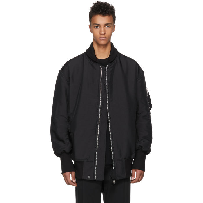 Y-3 Y-3 BLACK JAMES HARDEN OVERSIZED BOMBER JACKET,DN8812