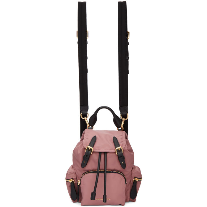 BURBERRY BURBERRY PINK SMALL NYLON RUCKSACK,4075974