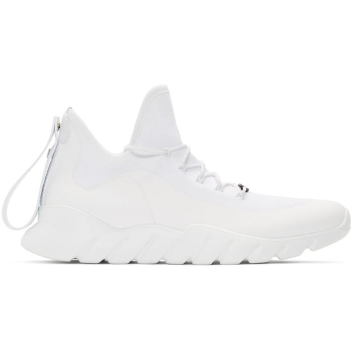 FENDI FENDI WHITE FENDI VOCABULARY SNEAKERS,7E1089 4ST