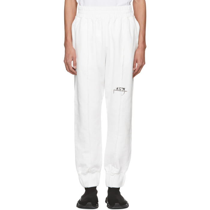 A-COLD-WALL* A-COLD-WALL* WHITE SEAMLINE LOUNGE PANTS,T1