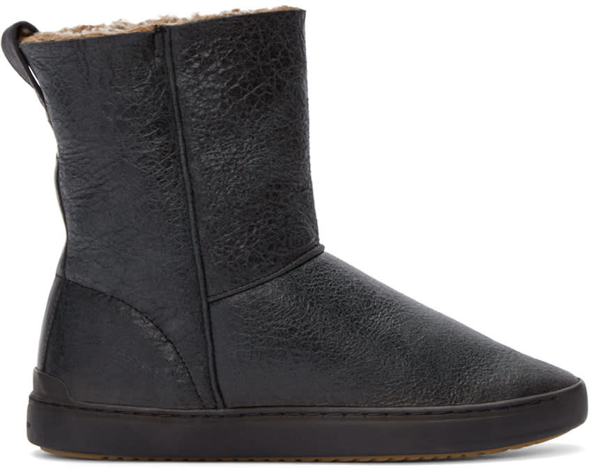 Rag and Bone Black Shearling Kali Boots
