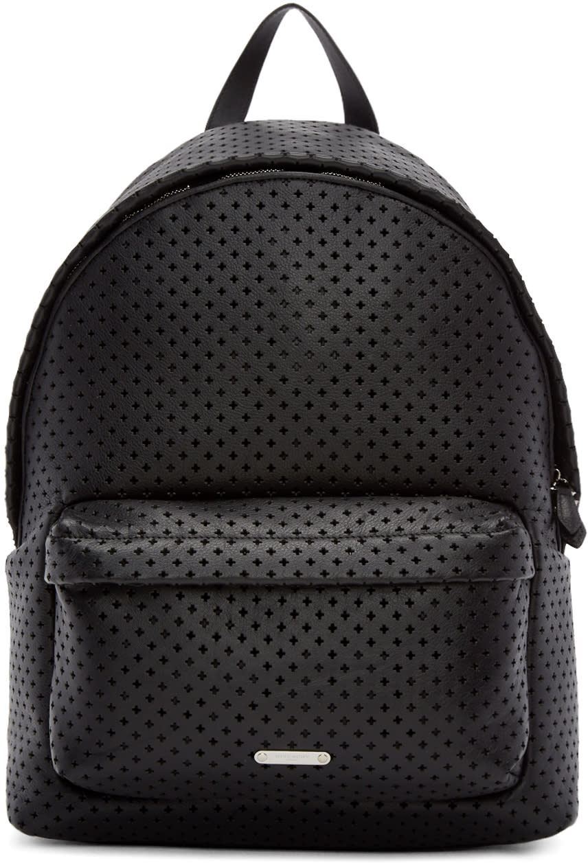 Givenchy ブラック パーフォレーテッド レザー バックパック