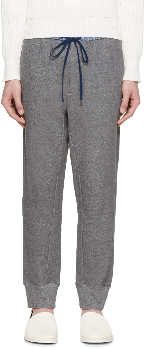 3.1 Phillip Lim グレー コントラスト ウエストバンド ラウンジ パンツ