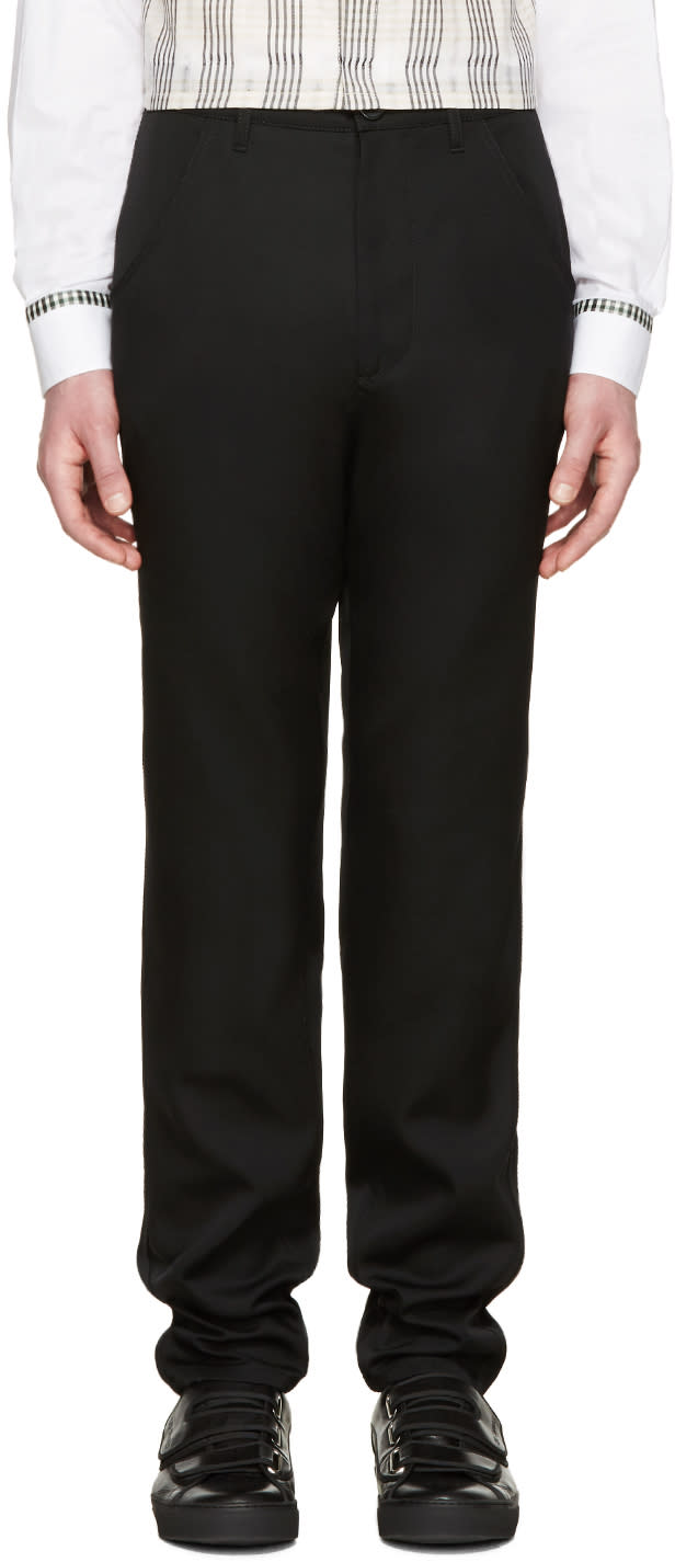 Raf Simons Black Wool Trousers