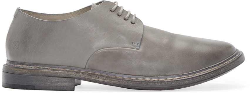 Marsell Grey Leather Calce Derbys