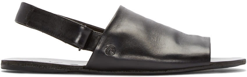 Marsell Black Slingback Sandals