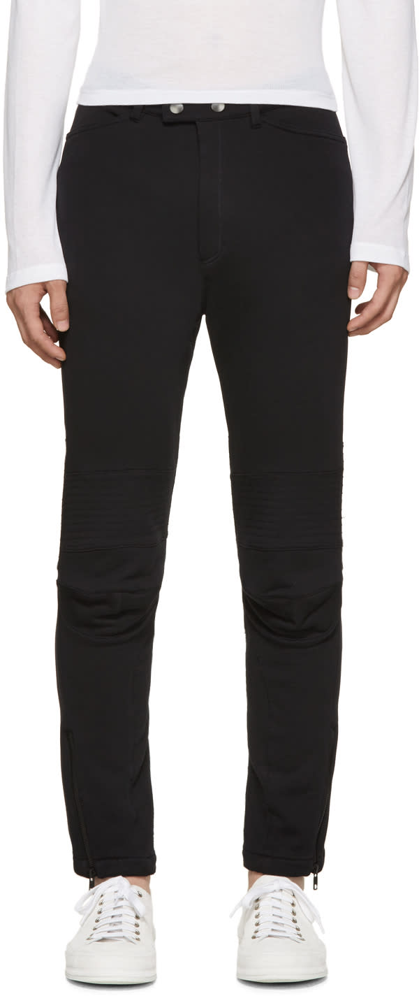 Ann Demeulemeester Black Biker Lounge Pants