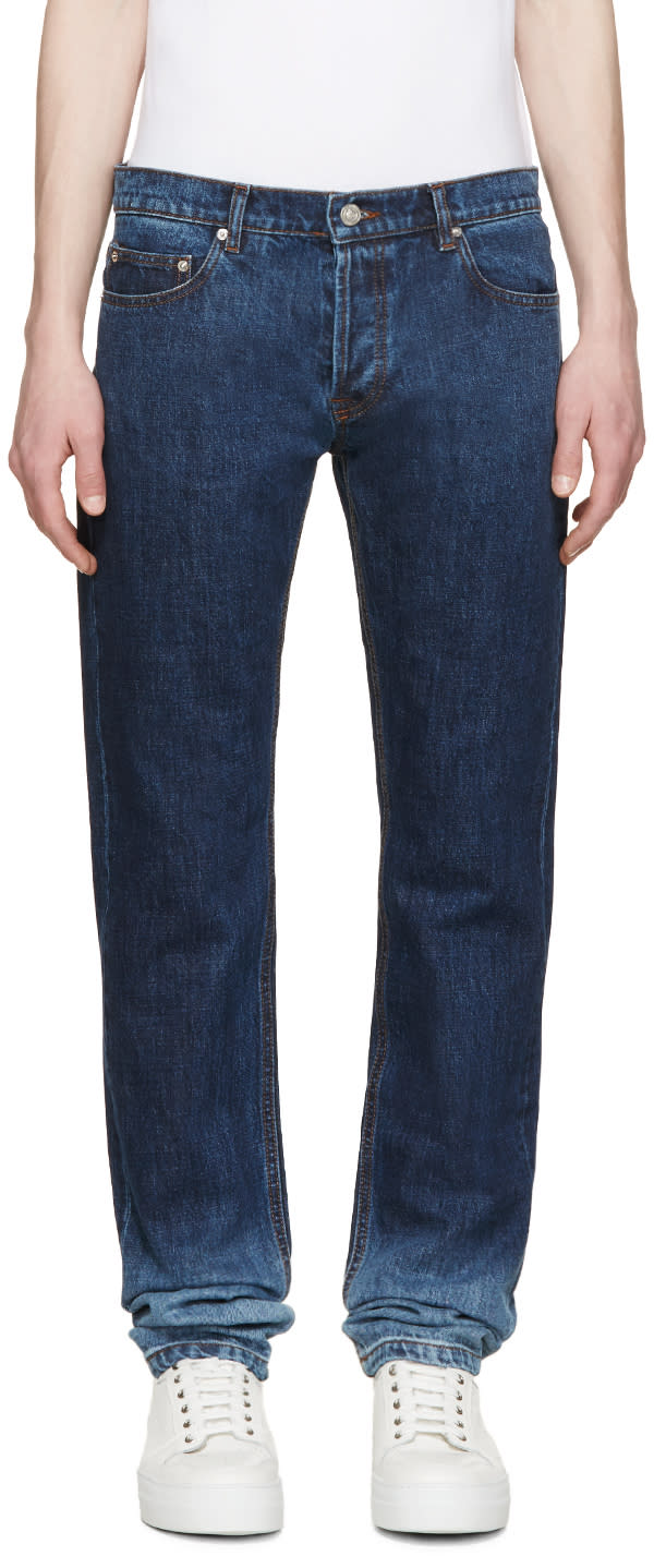 Kenzo Indigo Faded Jeans