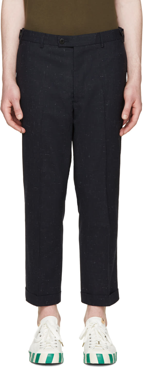 Visvim Navy Wool Trousers