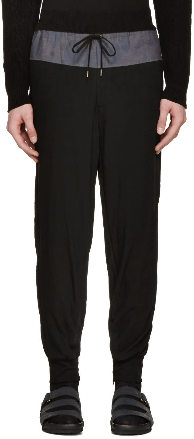 Kolor Black Contrast Lounge Pants