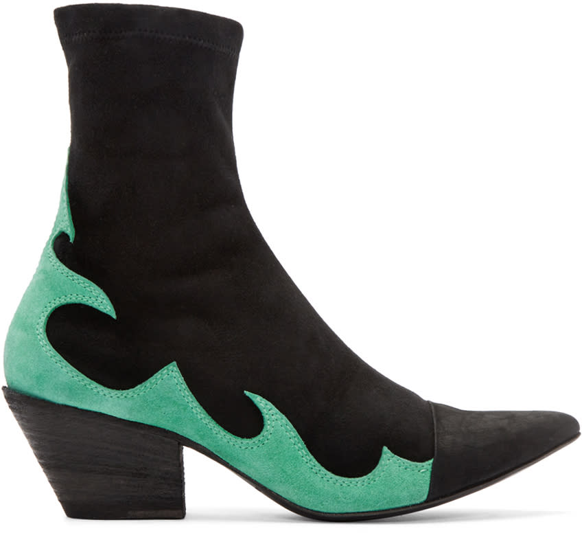 Haider Ackermann Black High Soba Boots