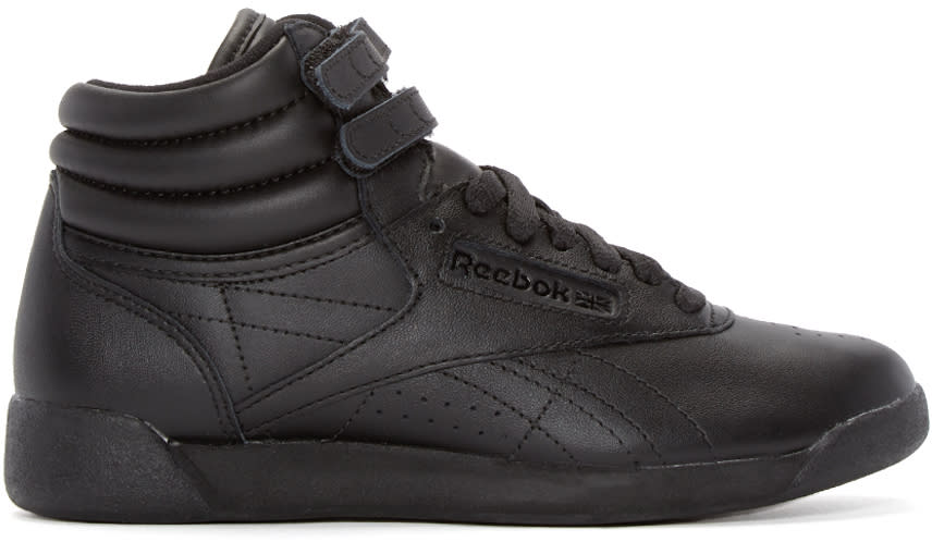 Reebok Classics Black Freestyle High-top Sneakers