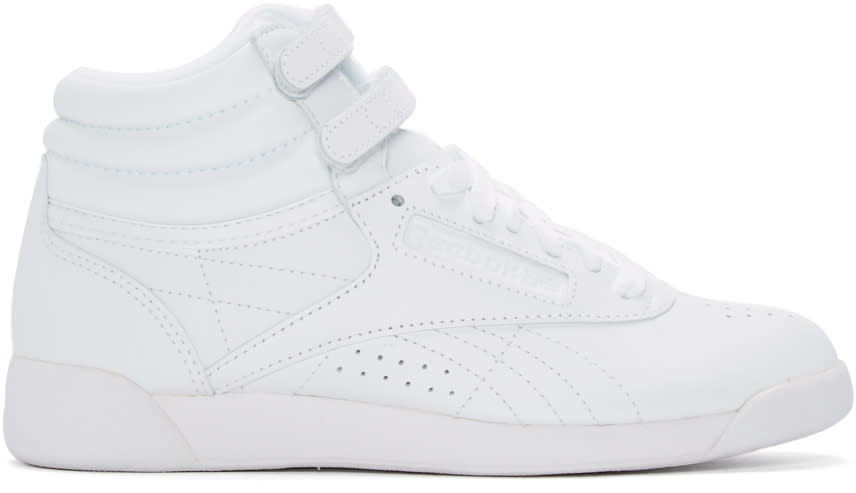 Reebok Classics White Freestyle High-top Sneakers