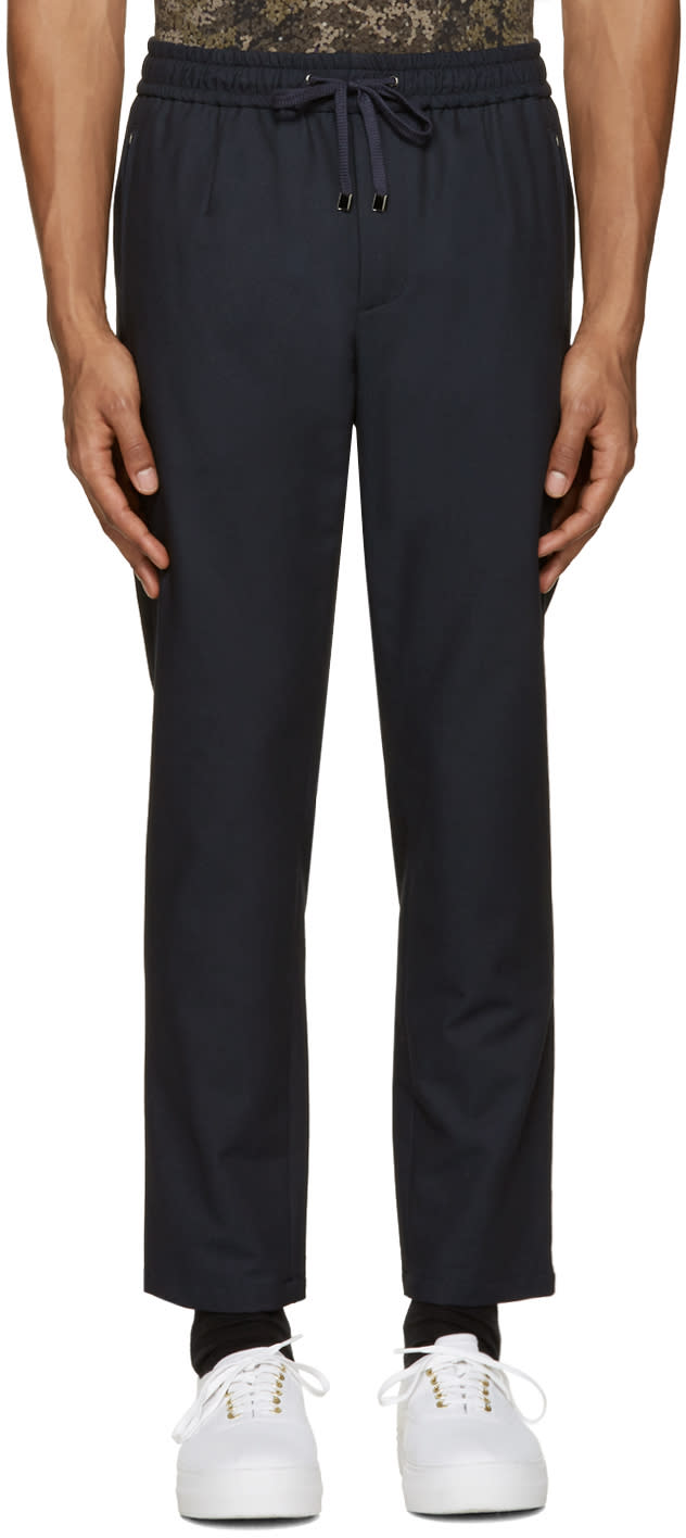 Dolce and Gabbana Navy Drawstring Trousers