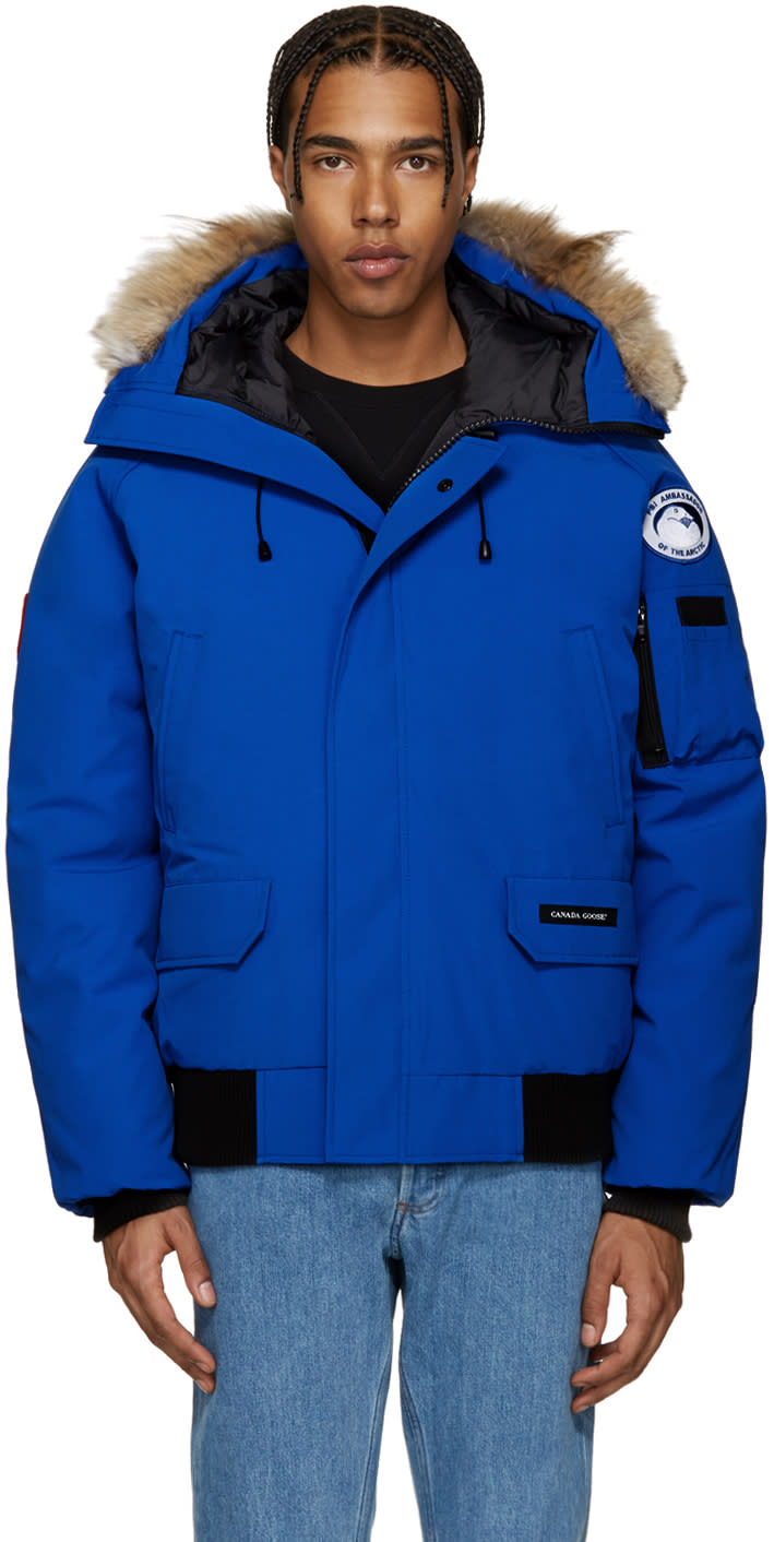 Canada Goose Blue Down Pbi Chilliwack Jacket