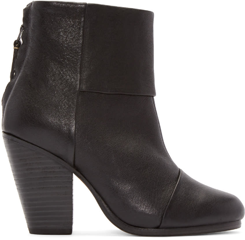 Rag and Bone Black Classic Newbury Boots