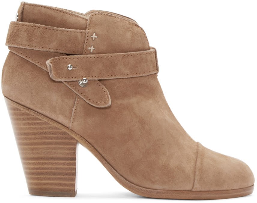 Rag and Bone Camel Suede Harrow Boots