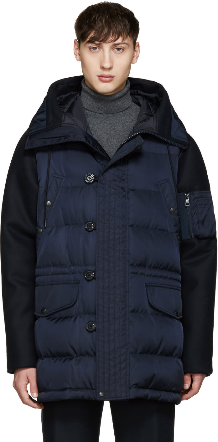 Moncler Navy Montemart Down Jacket