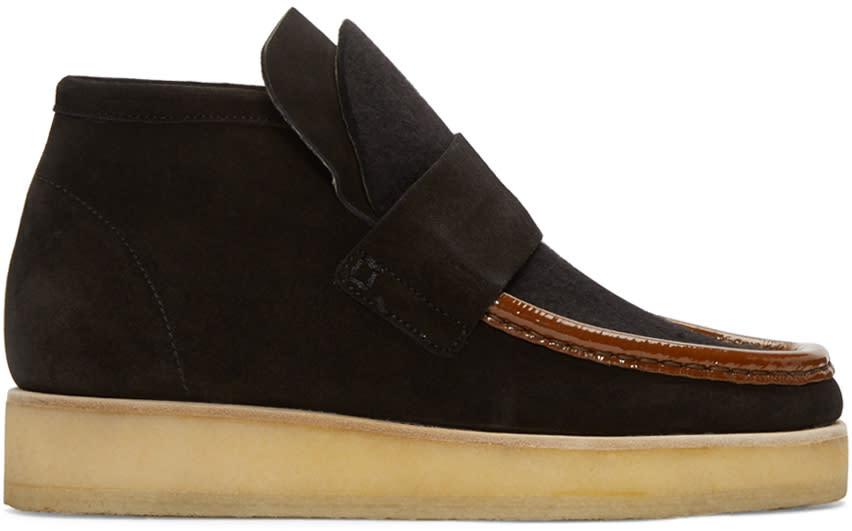 Acne Studios Black Suede Kingston Boots