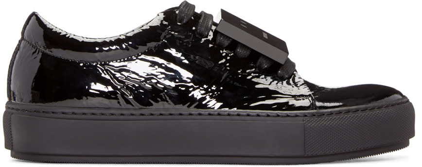 Acne Studios Black Patent Adriana Sneakers