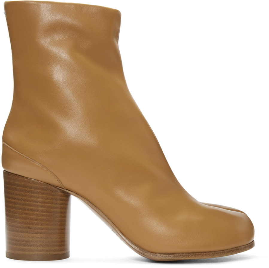 Maison Margiela Brown Tabi Boots