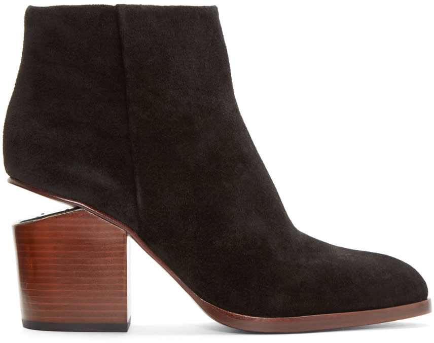 Alexander Wang Black Suede Gabi Boots