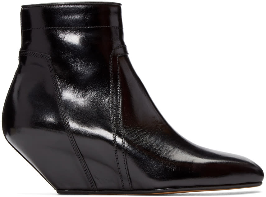 Rick Owens Black Sliver Boots